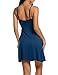 HOTOUCH Women Lace Sleepwear Dress Nightgown Chemise Full Silp Nightwear Peacock Blue M