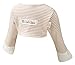 ScratchSleeves | Little Boys' Stay-On Scratch Mitts Stripes | Cappuccino and Cream | 2 to 3 Years