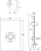 Triton Aspirante 9.5kW Electric Shower Matte Black with Hose Head view 6