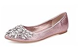 Maybest Women's Casual Rhinestone Ballet Comfort Soft Slip On Flats Shoes