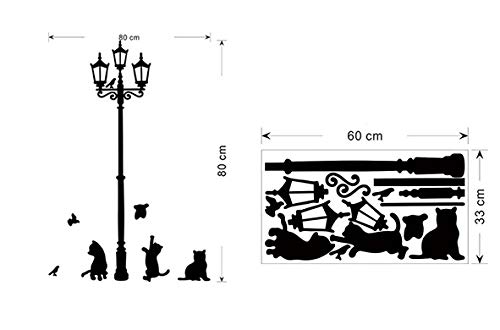 ZooYoo Black Cat Removable Wall Sticker Decal