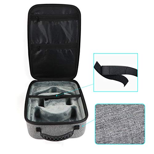 QUICATCH Compatible for Oculus Quest Virtual Reality EVA Hard Travel Protect Bag Large Capacity Waterproof Storage Box Portable Carrying Cover Case (Gray)