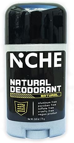 NICHE FOR MEN Natural Deodorant Natural Scent, 0.02 Pound