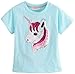 Flip Sequin Unicorn Shirt Top for Girls 3-12 Years (6, Fairy Aqua Short)