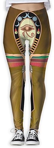 Fri Ancient Egyptian Ankh Print Compression Pants/Yoga Pants Base Layer Pants Women Teen Girl High Waist