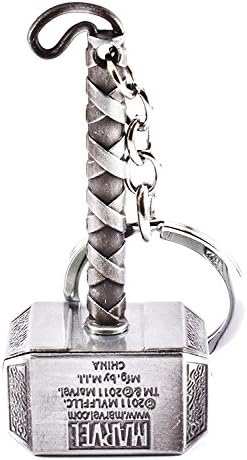 UniqOutlet Black Superhero Thor Heavy And Pure Metal Keyring & Keychain