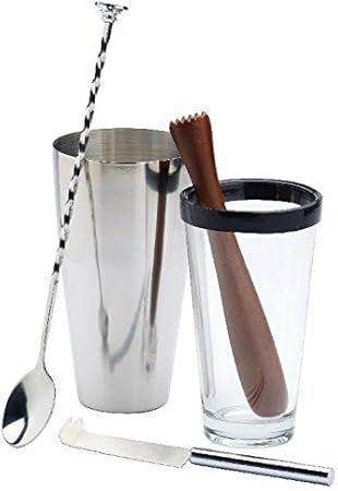 Amazon Com Kitchen Craft Mojito Cocktail Set Luxe Lounge Pack