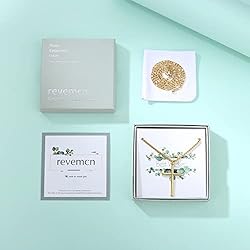 REVEMCN 14K Gold Filled Polished Beveled Cross