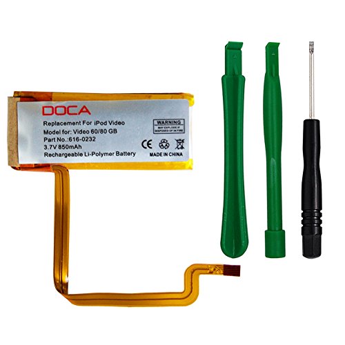 Replacement Battery for iPod Video 60GB/ Video 80GB and iPod 7th Classic 160GB