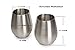 Stainless Steel Stemless 18oz Wine Cups | Set of 2 | Unbreakable, Stainless Steel Perfect for Camping, Picnics, Boating, Sports, Formal Events | Durable, Long Lasting Glasses, BPA Free Dishwasher Safe