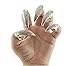 5X False Nail Clear Crystal Claw Paw Talon Finger Ring by NYKKOLA