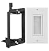 Fosmon Single Gang Wall Plate 2 Piece, Brush Style Opening Passthrough Cable Plate with Low Voltage Mounting Bracket primary
