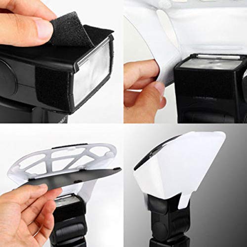 Universal Flash Diffuser Softbox with 3 Colors Silver Gold White Reflector for Canon Nikon Minolta YongNuo Sony Olympus Speedlite Speedlight