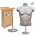 The Competitive Store Torso Male with Metal Base Body Mannequin Form 19