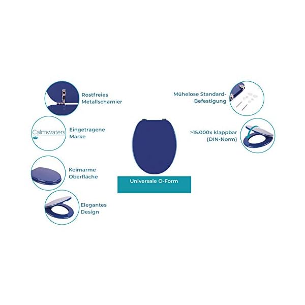 Calmwaters-Blauer-WC-Sitz-mit-Holzkern-Modern-Wellness-Metall-Befestigung-universale-O-Form-stabiler-Holzkern-Toilettendeckel-Komfort-Klodeckel-ovale-Toilettenbrille-Blau-26LP2767