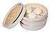 10 Inch (25.4cm) Premium Organic Bamboo Steamer by Harcas. Large 2 Tiers with Lid. Strong, Durable. Best for Dim Sum, Vegetables, Meat and Fish. Hand Made. Chopsticks Included