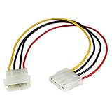 StarTech.com 12in Molex LP4 Power Extension Cable M/F - 4 pin Molex Power Connector - 4 pin Power Extension Cable - LP4 Power Cable (LP4POWEXT12)