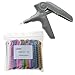 AZDENT Dental Ligature Ties Rubber Bands(1014 pcs/Bag) and Orthodontic Ligature Gun Tools Gray Color