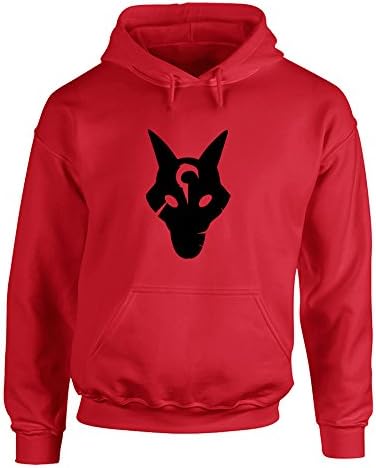 Brand88 - Wolf Mask, Printed Hoodie