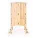 Guidecraft Heartwood Kitchen Helper - Solid Maple: Premium Solid Wood, Folding, Adjustable Height Baking Stool For Toddlers, Kids Cooking Furniture - Limited Edition