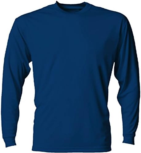 Defonia XXXL Long Sleeve Mens Rash Guard Loose Fit UV Swim Surf Swim Shirt Swimwear Navy