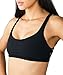 QUEENIEKE Womens Yoga Sport Bra Light Support Strappy Free to Be Bra Size XL Color Top Black Across
