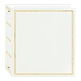 Pioneer Photo Albums TR-100W 100 Page Magnetic 3-Ring Photo Album, White