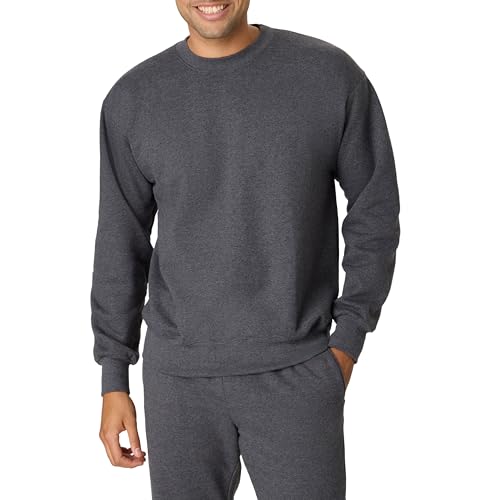 Hanes Men's Ultimate Cotton Heavyweight, Charcoal Heather, XX-Large
