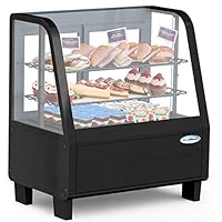 KoolMore Commercial Countertop Refrigerator Display Case Merchandiser with LED Lighting - 3.6 cu. ft