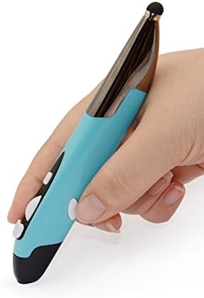 Morjava PR-06 Updated Stylus Electical Pen Wireless 2.4GHz Optical Touch Pen Mouse with Web Browsing Adjustable 500/1000DPI Handwriting Smart Mouse for PC Laptop iMac Android Tablet (Blue)
