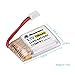 Powerextra 6Pcs 3.7V 150MAH RC Battery with 6-Port Charger Compatible with JJRC H36 Eachine E010 GoolRC T36 NIHUI NH010 RC Li-PO Battery