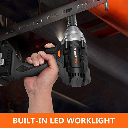 Enertwist 20V Max Brushless Impact Wrench, 1/2" Hog Ring Anvil, 2