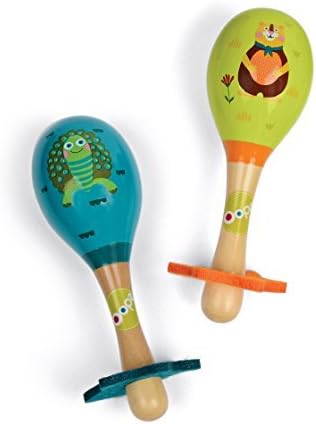 Amazon.com: Oops Little Helper – animales bebé colorido Maracas de madera con mango agarre oso y tortuga por Oops: Home Improvement
