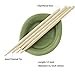 Prouten 5.5 inch 100 pcs Thick Bamboo Sticks for Caramel Candy Apple Sticks Corn Dog Skewers Corn Cob Sticks Also for Cakepop Candy Cookie Lollipop