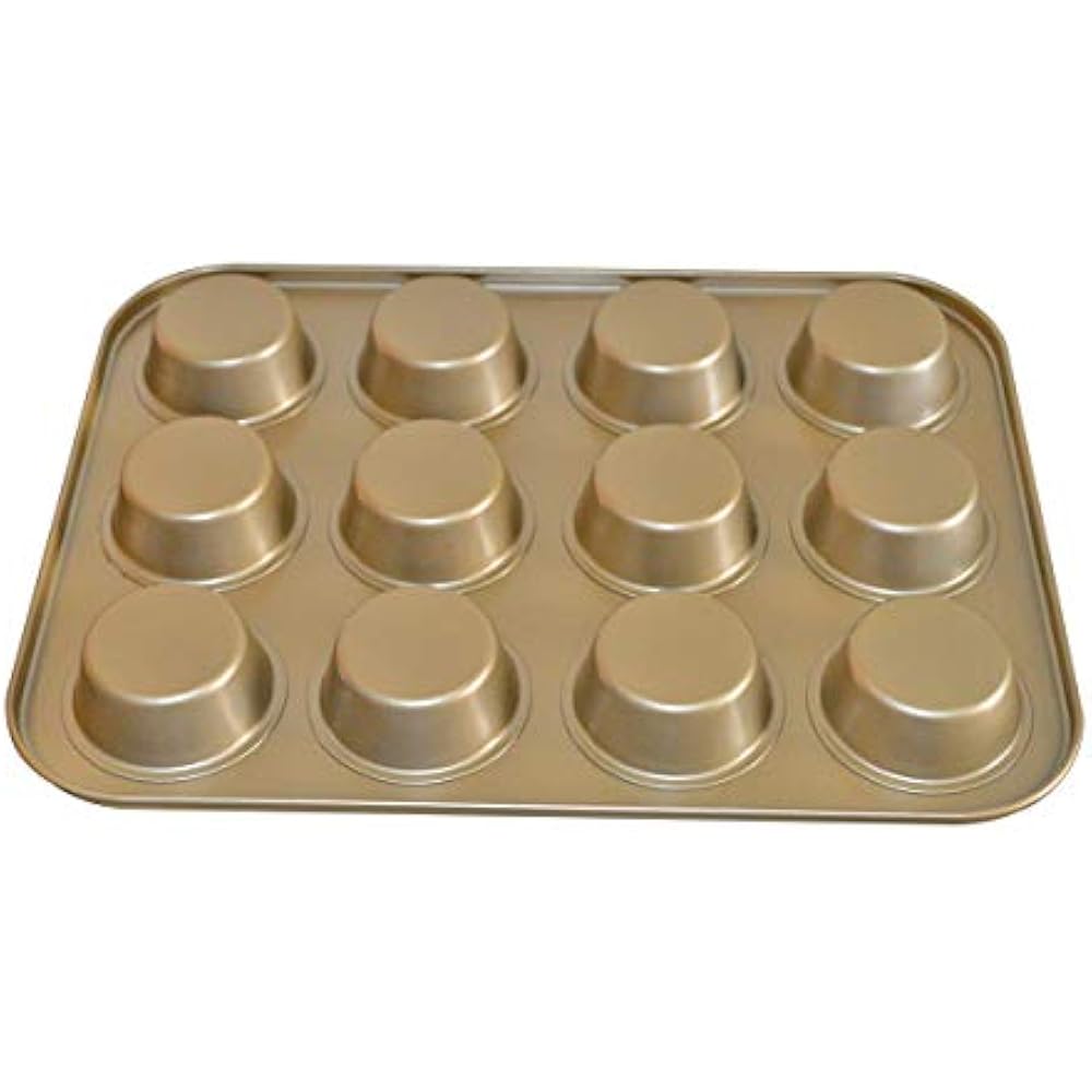 12 Cups Muffin And Cupcake Pan, Nonstick Brownie Cake 12 Cups Muffin And Cupcake Pan, Nonstick Brownie Cake