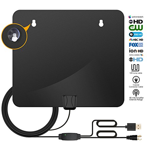TV-Antenna-For-Digital-TV-Indoor-HDTV-Antenna-50-85-Miles-Digital-Antenna-10Ft-Coax-Cable-With-Detachable-Amplifier-Indoor-TV-Antenna-Black-Upgrated-Version-For-More-Stable-Reception