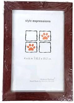 Wooden Photo Frame with Dark Brown Color for using with photo size 4" x 6"