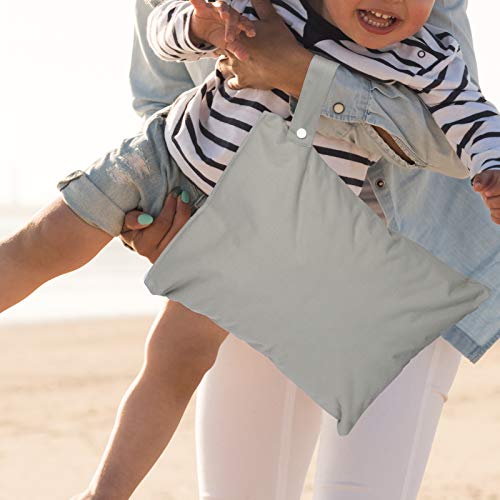 Seebel 3 Pack Wet Dry Bags for Baby Cloth Diapers,Washable Travel Bags