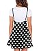 YOINS Women's Suspender Skirts Basic High Waist Versatile Flared Skater Skirt B-Black L
