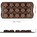 Stars Shaped Ice Tray, DaKuan 4 Packs Flexible Chocolate Molds, Reusable Stars Shaped Candy Making Molds, Food Grade Molds for Chocolate Molds, Homemade Soap - Brown