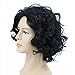 Yuehong Short Curly Natural Black Color Anime Men Cosplay Wig Synthetic Halloween Costume Hair Wigs