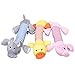 Carlie 3 Pcs/Pack Dog Toys Pet Puppy Chew Squeaker Squeaky Funny Duck Pig Elephant For Your Pet