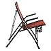 Timber Ridge PRWF-FCH017 Fraser Deluxe Bungee Chair, 22.4″x 18.1″x 36.0″, Redthumb 3