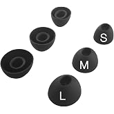 TENNMAK Replacement Silicone Eartips for OnePlus Earbuds,Obsidian Black | Compatible with OnePlus Buds Pro 2 / OnePlus Buds 4 Earbuds Earpad,Upgrade with Dust Filter