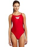 Speedo Womens Xtra Life Lycra Lifeguard Flyback Swimsuit, Red, 40, Online Clothing Store