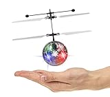 Flying Ball Toys, RC Hover Toy for Kids Boys Girls Gifts Rechargeable Light Up Ball Drone Infrared Induction Helicopter for Indoor and Outdoor Games