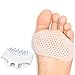 WALKINGLY Set of Metatarsal Pads (2 Count) - Soft Gel Ball of Foot Cushions for Rapid Pain Relief for Women & Men - Mortons Neuroma Callus Metatarsal Foot Bunion Forefoot Cushioning Relief