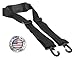 Made in USA 2W x 60L Black Poly Web Replacement Shoulder Luggage Travel Bag Strap with Rubber Pad Plastic Hardware