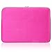 Steklo Laptop Sleeve 13 inch Neoprene MacBook Sleeve Case - Perfect MacBook Sleeve Cover with Pockets for MacBook Pro 13 inch Sleeve and MacBook Air 13.3 inch Sleeve, Laptop Bag 13 inch - HOT PINK