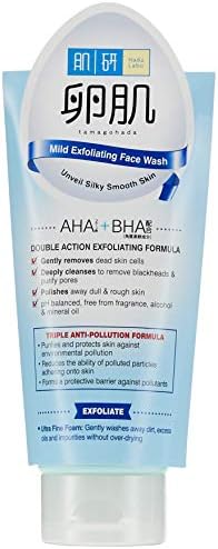 hada labo mild exfoliating foaming wash